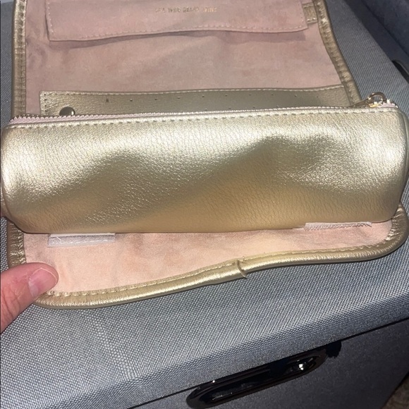 Leopard Print Clutch with Gold Trim - Picture 6 of 6